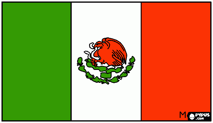 VIVA MEXICO para colorear