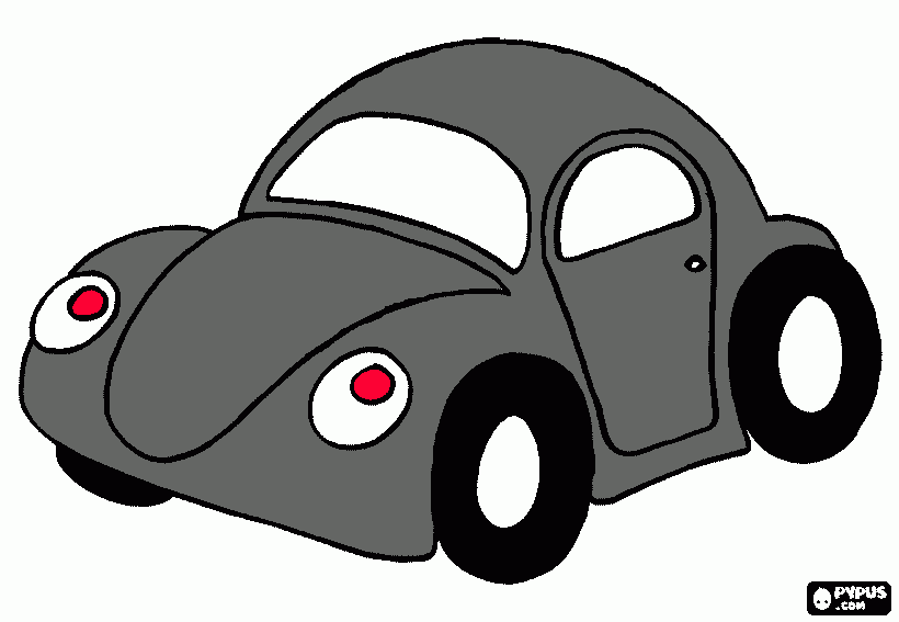 vw escarabajo para colorear