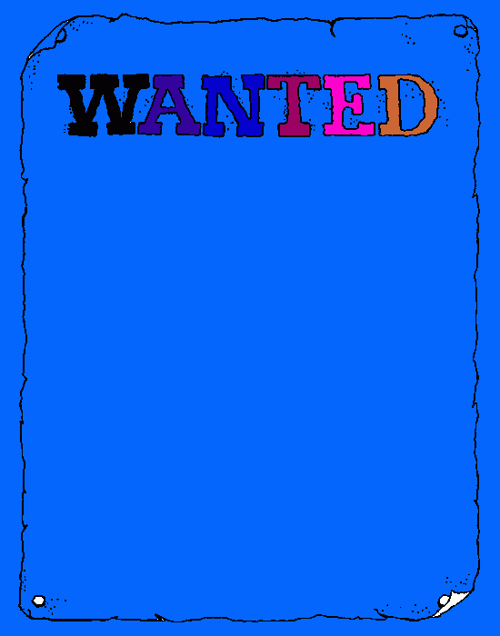 wanted para colorear