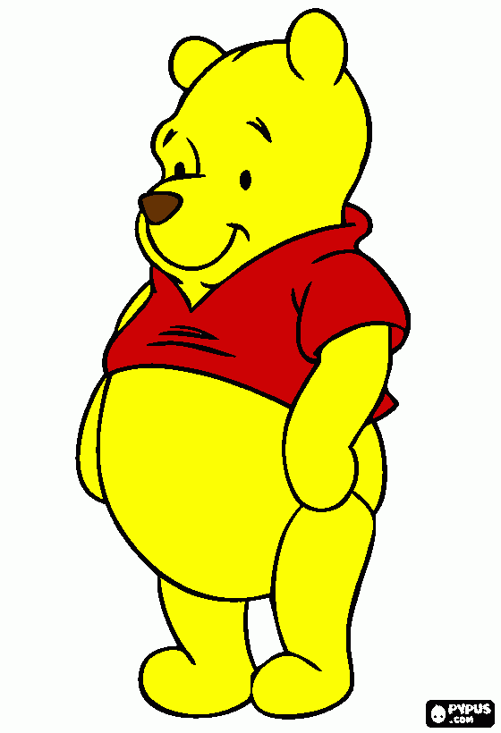 whinne pooh para colorear