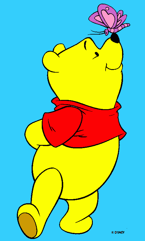 wine pooh para colorear