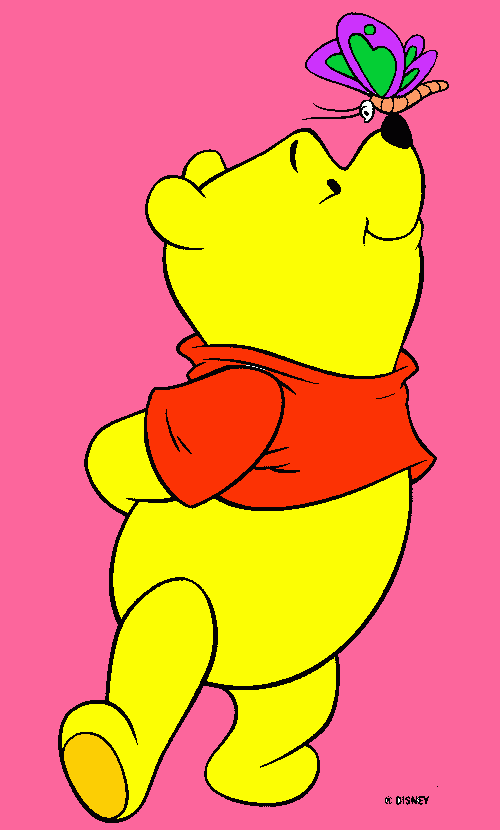 winnie poo para colorear