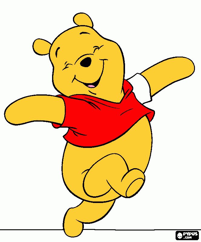 winnie pooh para colorear, winnie pooh para imprimir