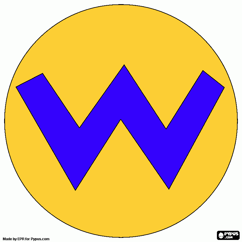 wuario para colorear
