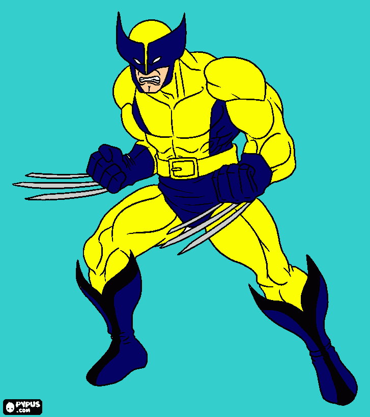 x men  para colorear