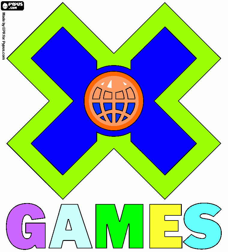 xgames  para colorear