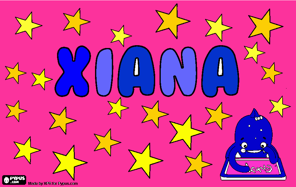 XIANA para colorear
