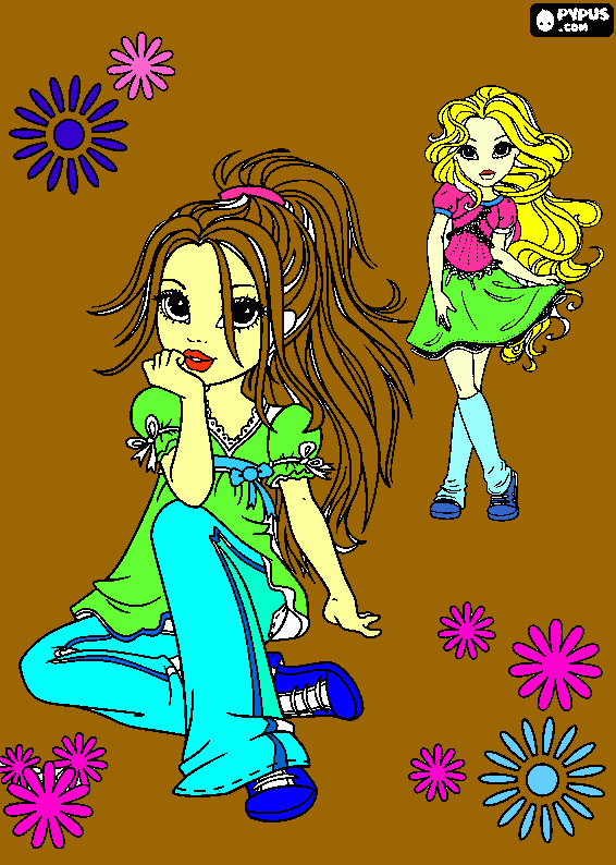 xicas para colorear