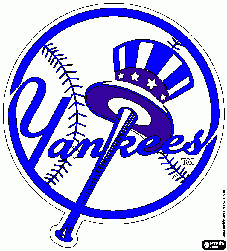 yankees para colorear