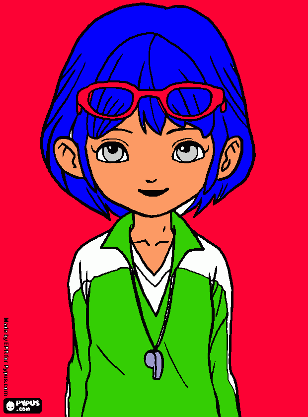 yo pero en vercion anime japones para colorear