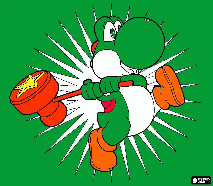yoshi 64 mario parti 64 para colorear