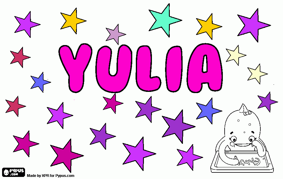 yulian para colorear
