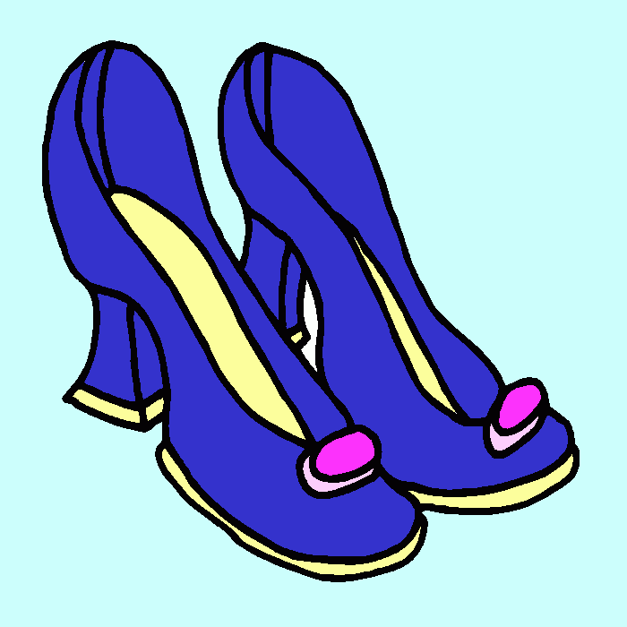 zapatos para colorear