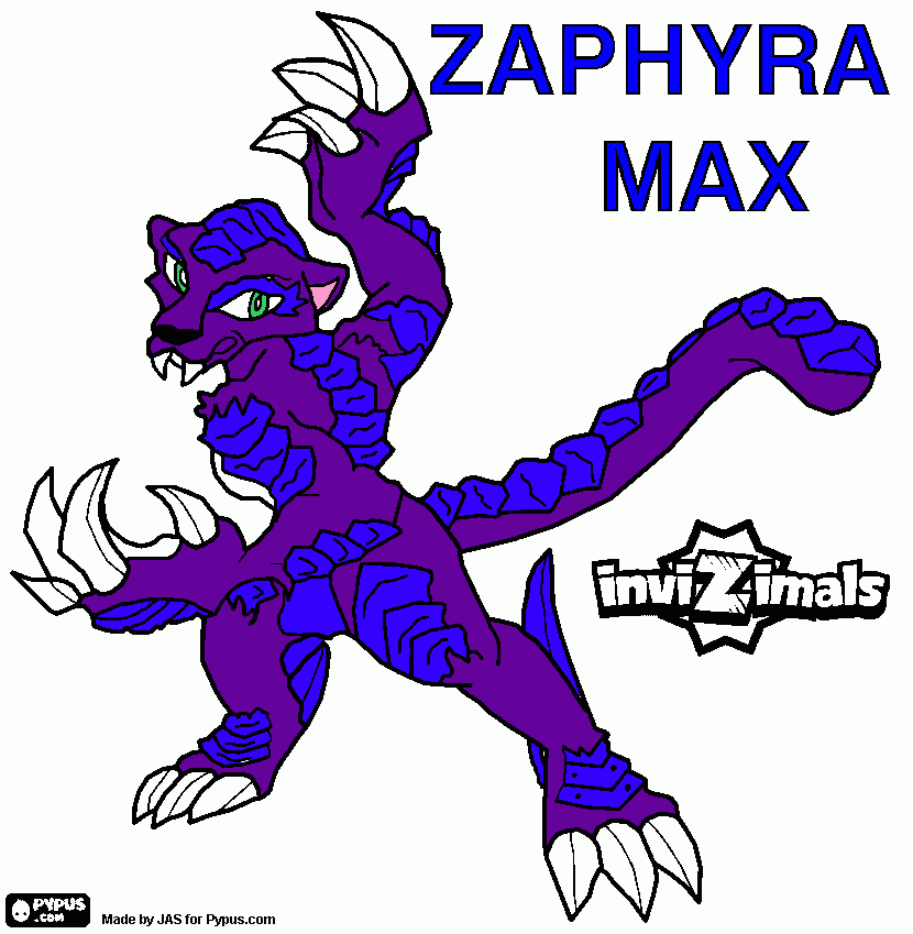 zaphira max  para colorear