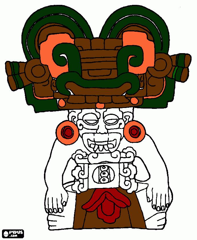 zapoteca para colorear