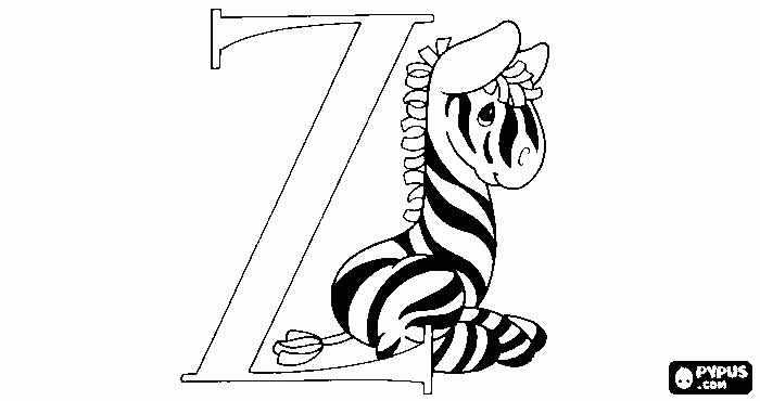 zebra para colorear