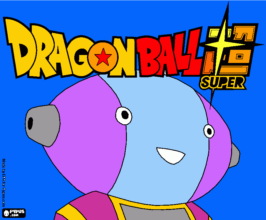 zeno sama Dragón ball Super para colorear