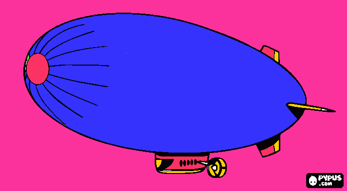 zepelin para colorear