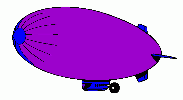 zeppelin para colorear