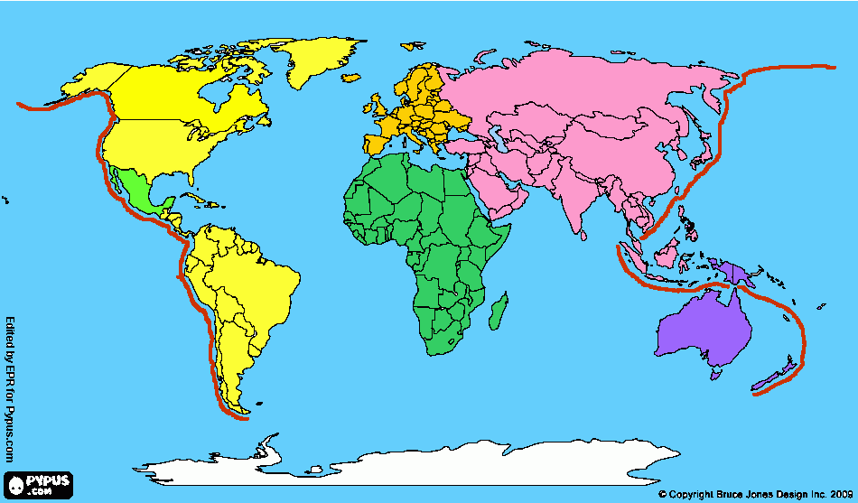 zonas geograficas para colorear