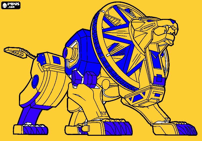 zorg leon para colorear