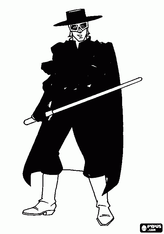Zorro pintado para colorear