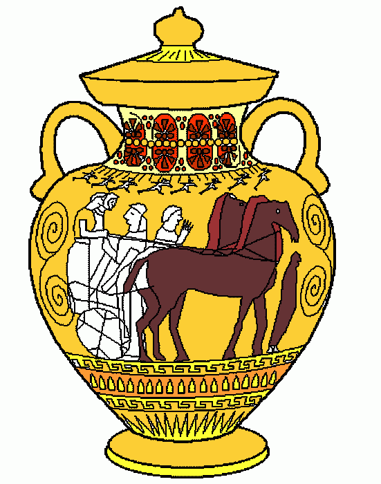 ÀNFORA griega para colorear