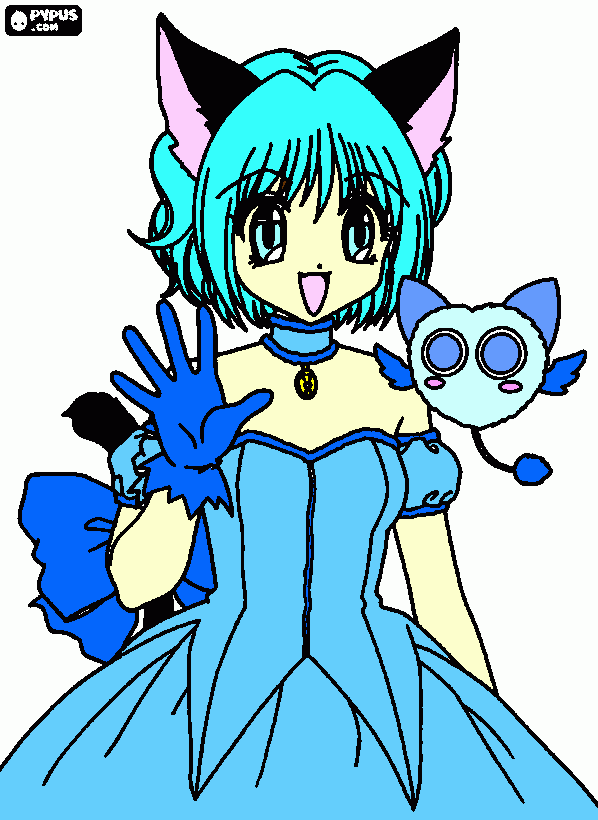 松下電工松下電工ヒメナ(mew mew jimena) para colorear