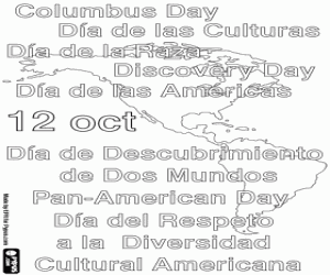 Colorear 12 de octubre de 1492