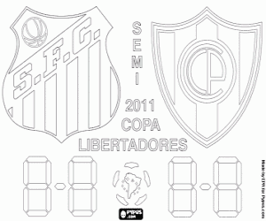 Colorear 1era semifinal Libertadores 2011