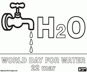Colorear 22 de marzo, Día Mundial del Agua
