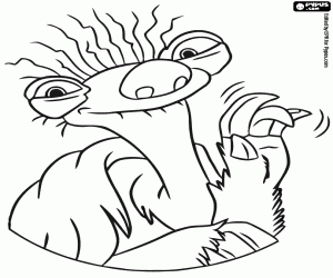 Colorear La abuelita de Sid