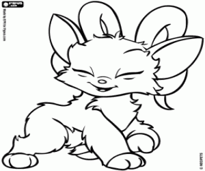 Colorear Acara. Neopets