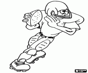 Colorear Una acción del fútbol americano