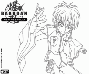Colorear Ace Swemco de Bakugan