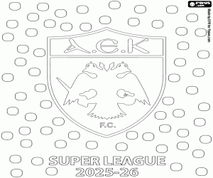 Colorear  AEK Atenas, campeón 2025-2026