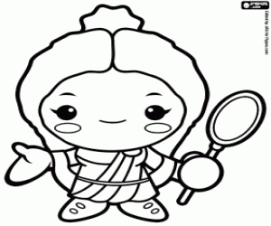 Colorear Afrodita o Venus, la diosa del amor