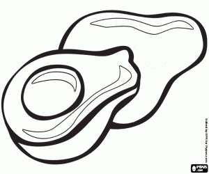 Colorear Aguacates, un nutritivo fruto