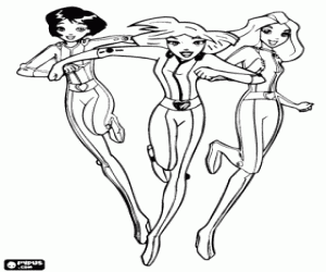 Colorear Alex, Clover y Sam en acción