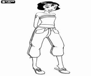 Colorear Alex es la espía más atlética 