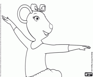 Colorear Alice, amiga de Angelina Ballerina