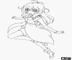 Colorear Alice, un personaje de Bakugan