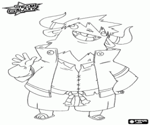 Colorear Alumno alienígena, Team Galaxy 