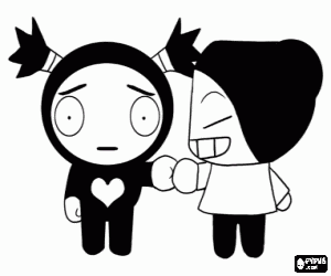 Colorear El amor de Pucca y Garu