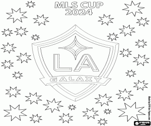 Colorear Los Angeles Galaxy, MLS Cup 2024