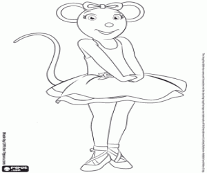 Colorear Angelina Ballerina