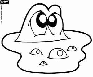 Colorear Animal anfibio en el agua