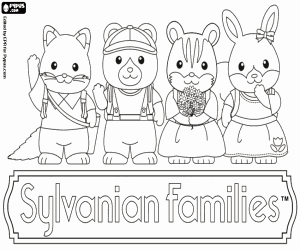 Colorear Animalitos de Sylvanian Families