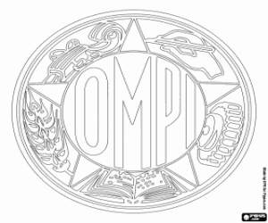 Colorear Antiguo logo de OMPI