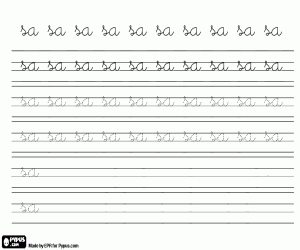 Colorear Aprender a escribir SA